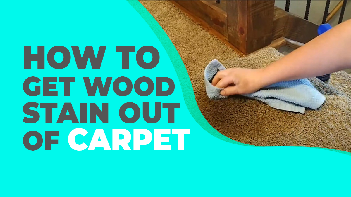 how to get wood stain out of carpet