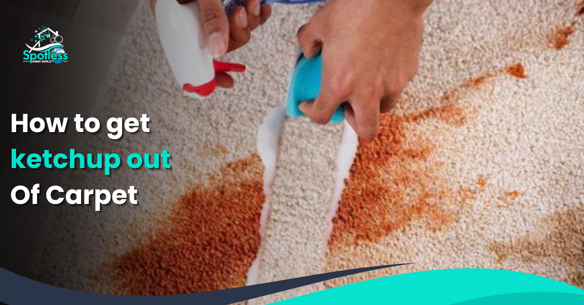 How to get ketchup out of carpet